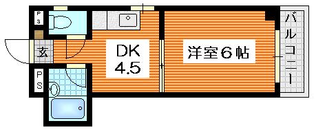 廿日市市須賀のマンションの間取り