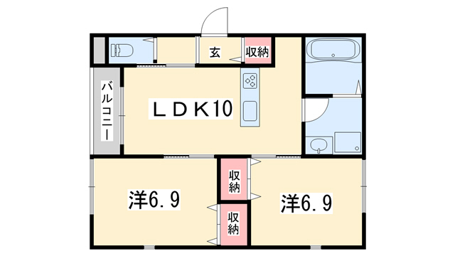 ユアメゾン御所西の間取り