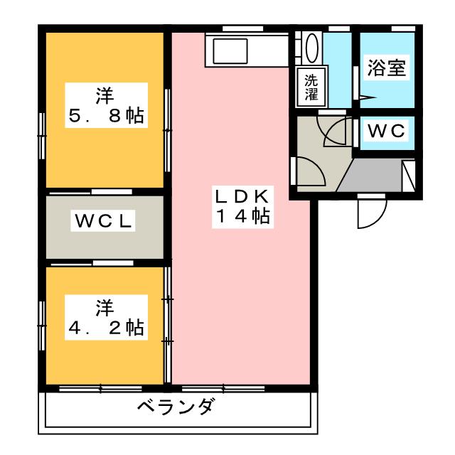 ヴェルドミール長崎Ｃの間取り