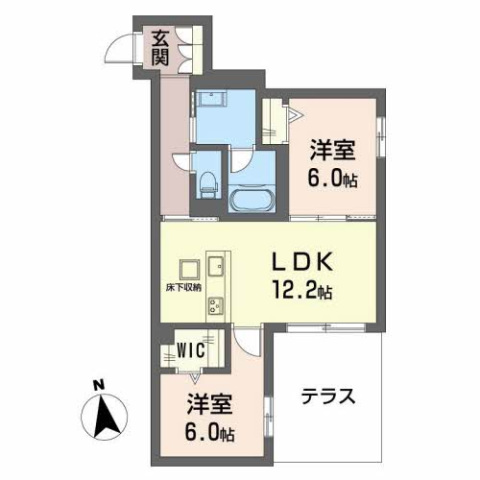 【大阪市住吉区杉本のマンションの間取り】