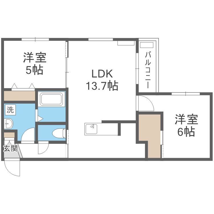 Ｆｏｏｔｏｎ札幌の間取り