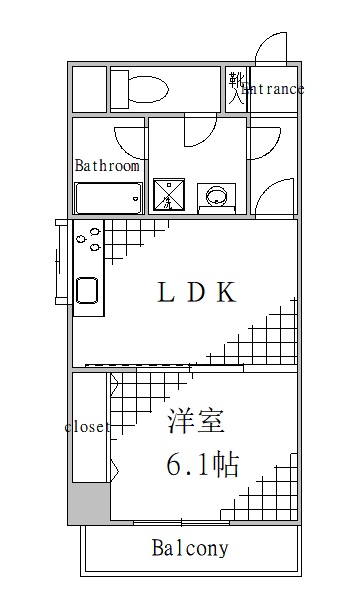 江東区深川のマンションの間取り