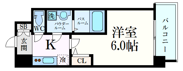 エスリード弁天町グランツの間取り