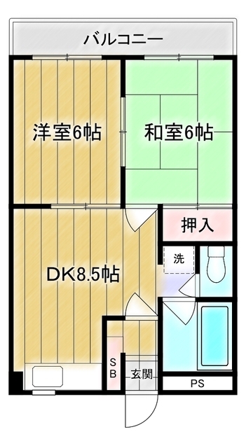 第２石橋マンションの間取り