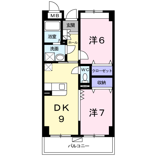 ベルタアビタシオンの間取り