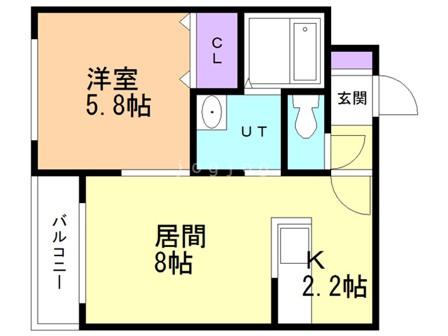 メープル豊平公園の間取り