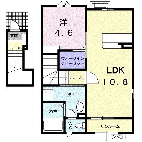 プランドール　Ｃの間取り