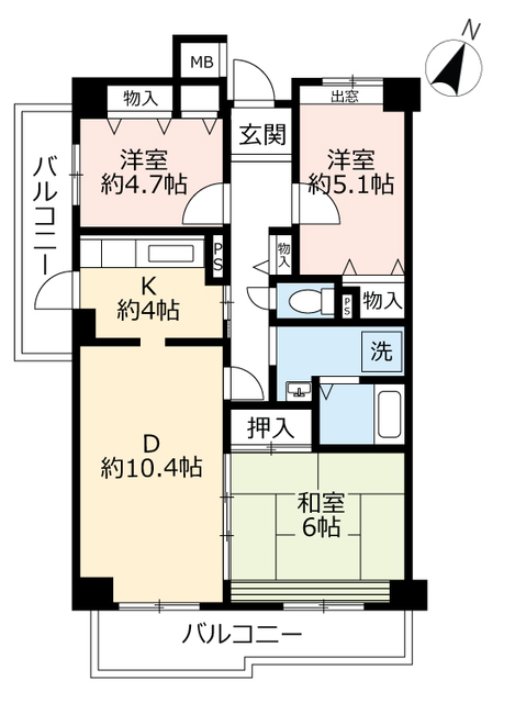 ＵＲ日進香久山花の街の間取り