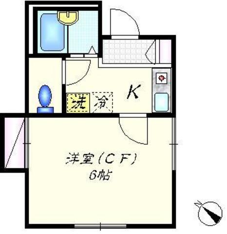 大田区多摩川のマンションの間取り