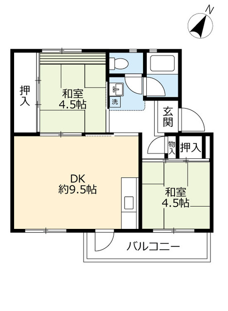 ＵＲ江南の間取り