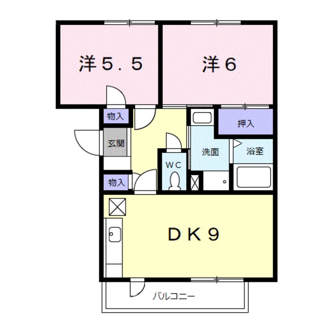 アンゲネーメ名高の間取り