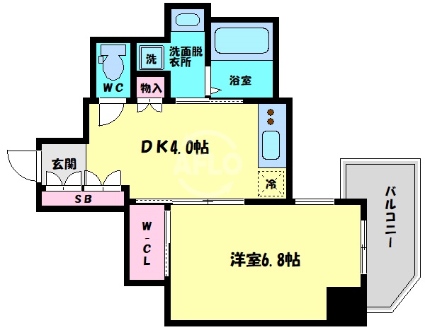 ララプレイス大阪城ヴェステンの間取り