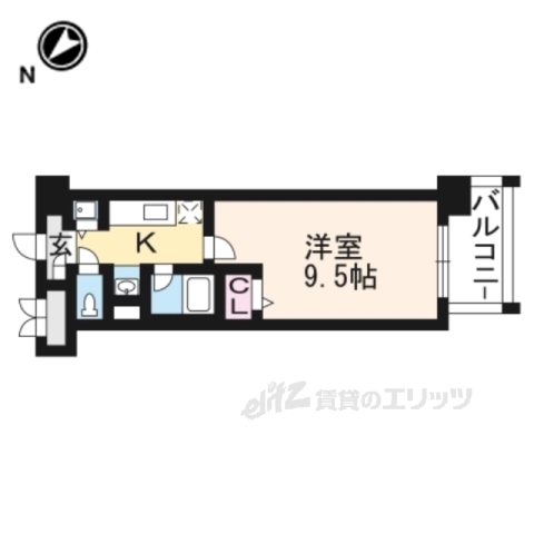 【メゾンクレール３の間取り】