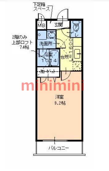 バンブーインI番館の間取り