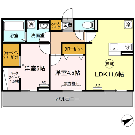 スターブル日蒔野の間取り