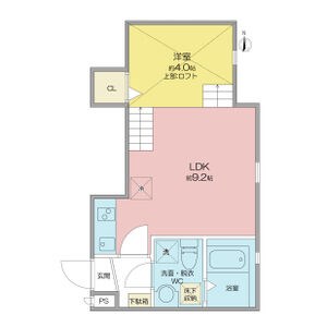 名古屋市中村区大正町のアパートの間取り