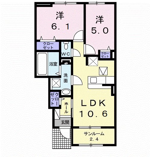 ベルデ・Ｓの間取り