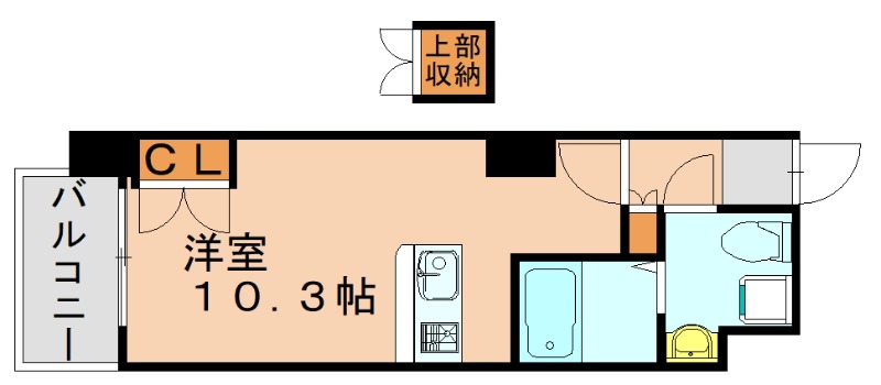 福岡市東区東浜のマンションの間取り