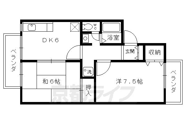 フォレスタ西賀茂の間取り