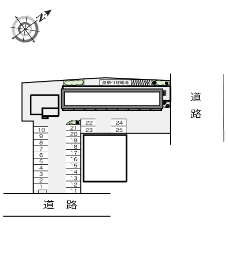 【レオパレスシュピールのエントランス】