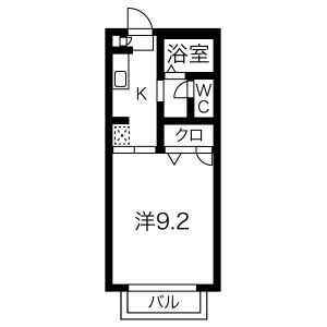 メゾンサンフラワーB棟の間取り