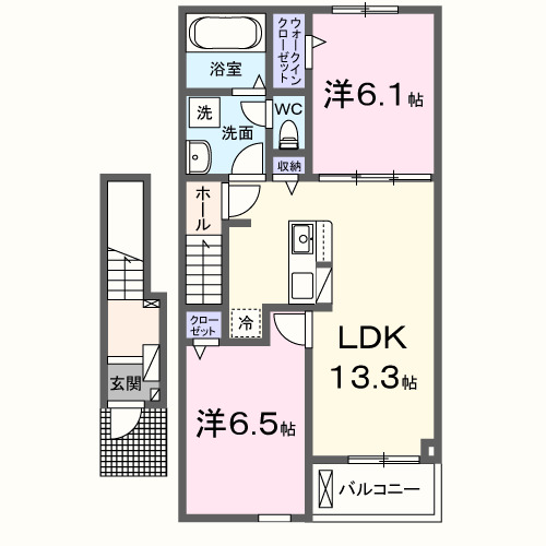 アリュール　Iの間取り