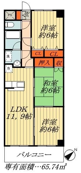 フレア浦安の間取り