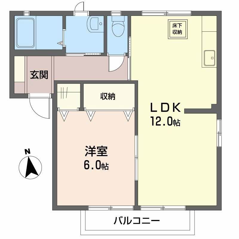 ニューフォーレス鶴の間取り