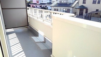 バルコニー　広々としたバルコニーです