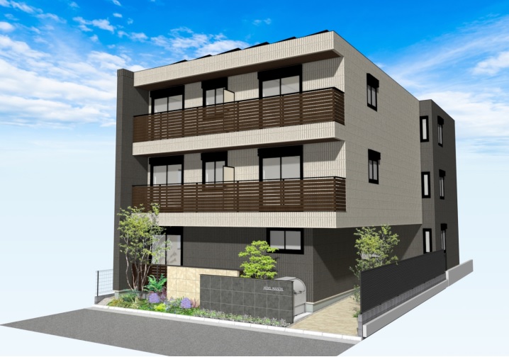 建物外観　●外観パース。