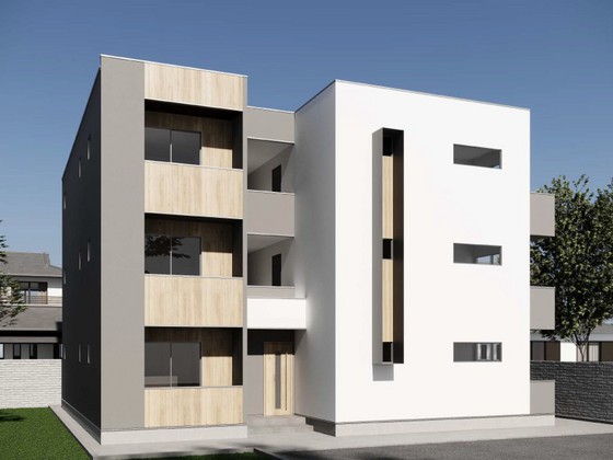 建物外観　完成パース