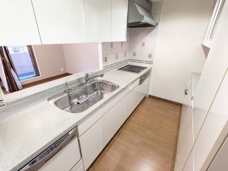 キッチン　食洗器付き、背面に収納