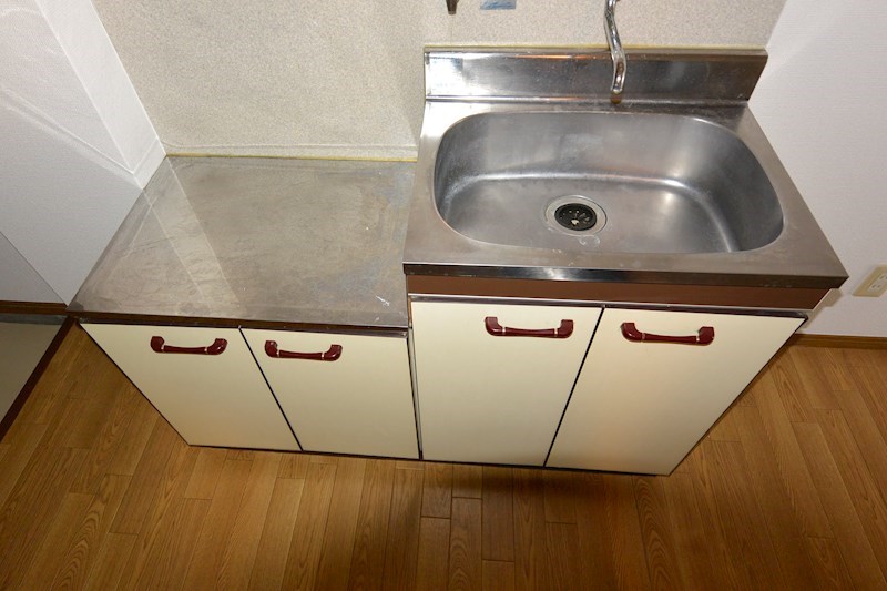 キッチン　2口ガスコンロ設置可能