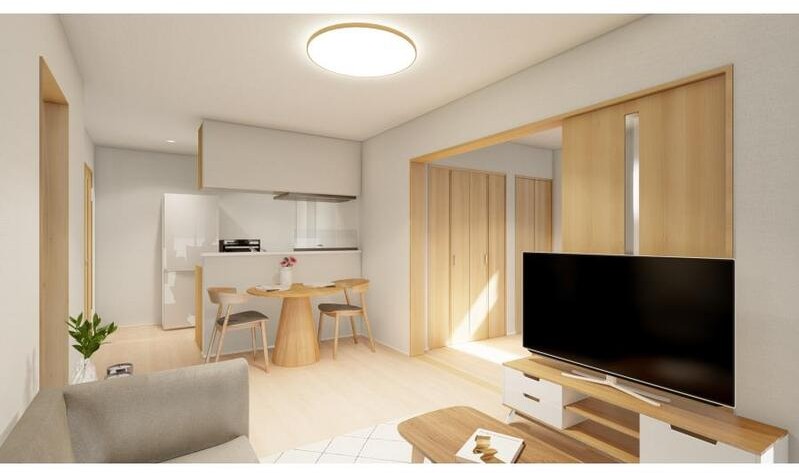 居室・リビング　開放感のあるゆったりとしたお部屋です※パース