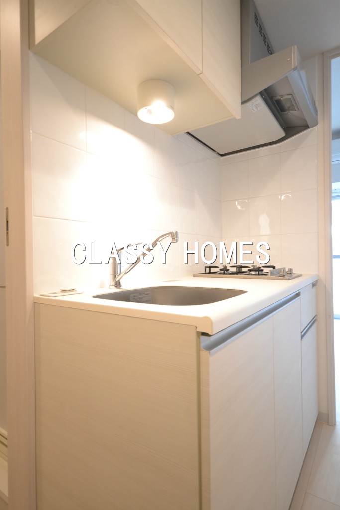 キッチン　2013年竣工　ズーム浜松町：ガスキッチン