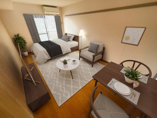 居室・リビング　※別号室のお写真です