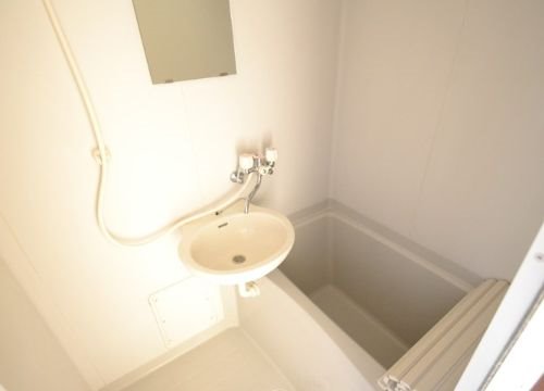 バス・シャワールーム　洗面台付きの浴室です。