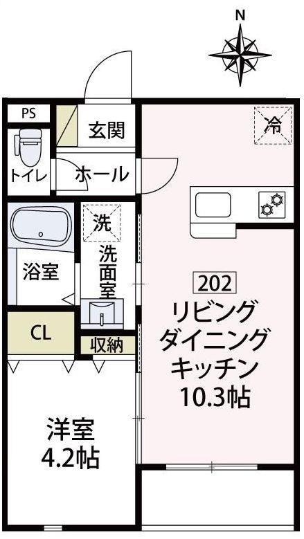 luana二子の間取り写真