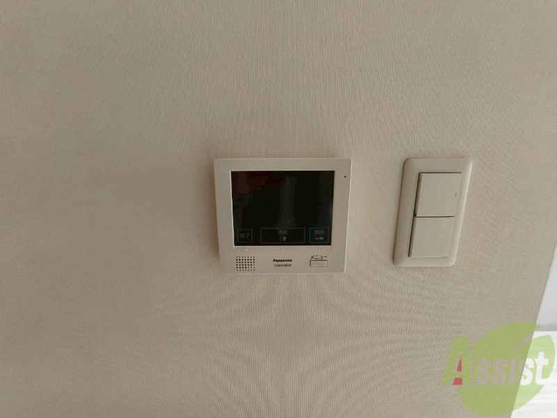 セキュリティ　インターホンです。オートロック付きで安心のマンションです。