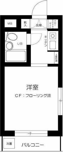 スカイコート元住吉第2の間取り写真