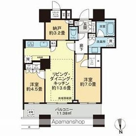 パークシティ大崎ザタワーの間取り写真