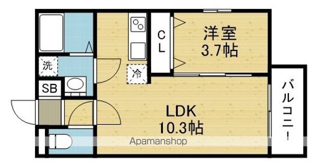 ＪＲ関西本線 加美駅 徒歩7分 3階建 築8年の間取り写真