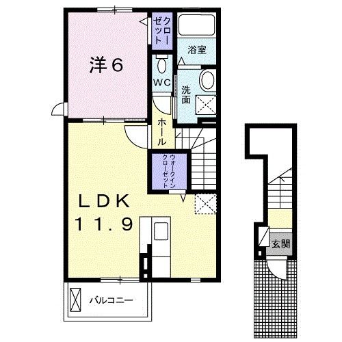 オプスKAMIFUKUOKAの間取り写真
