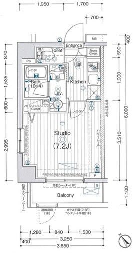 相鉄本線 西谷駅 徒歩8分 6階建 新築の間取り写真