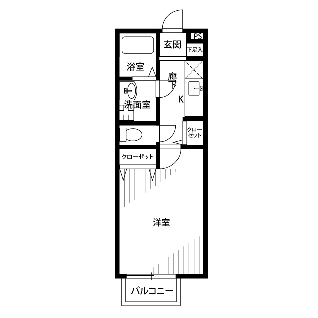 アンプルールクラージュ西青木の間取り写真