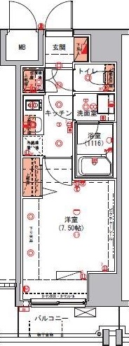 ハーモニーレジデンス錦糸町#002の間取り写真