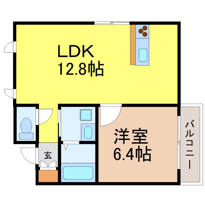 地下鉄桜通線 久屋大通駅 徒歩5分 10階建 築26年の間取り写真
