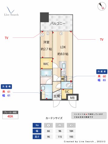 パークアクシス福岡県庁前の間取り写真