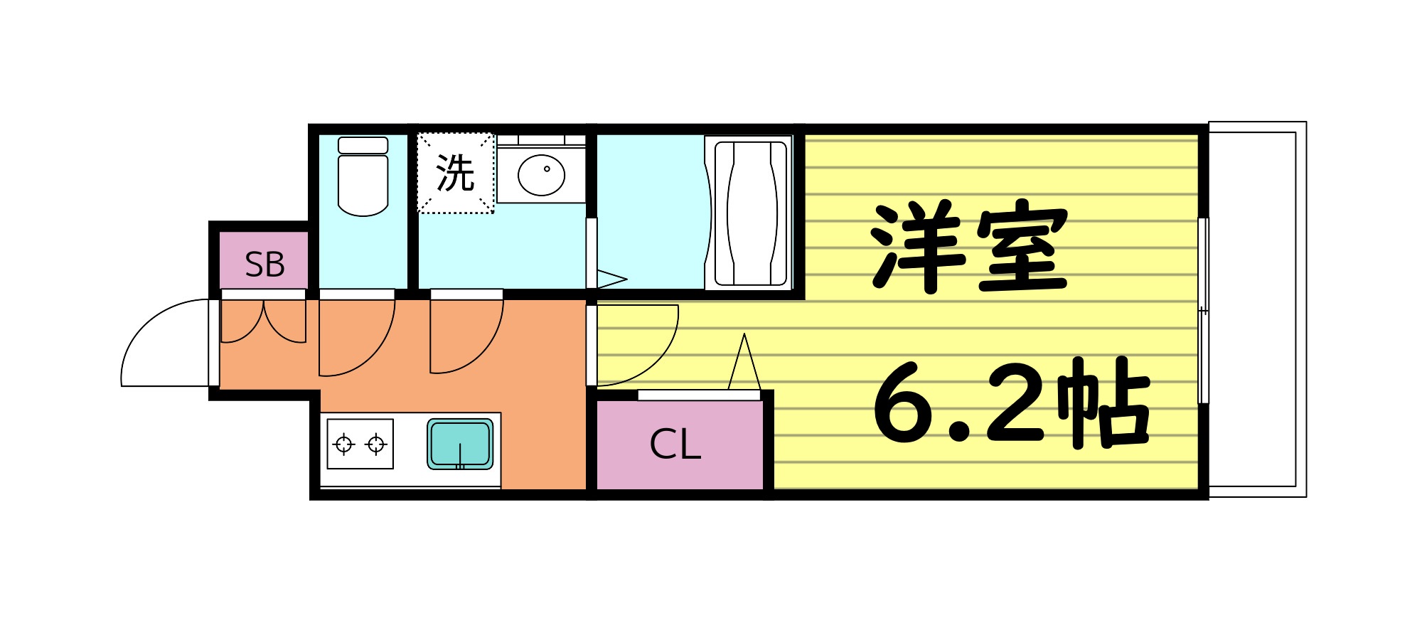 エスリード大阪CENTRAL AVENUEの間取り写真
