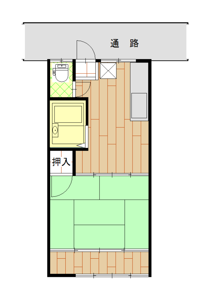 下川原マンションの間取り